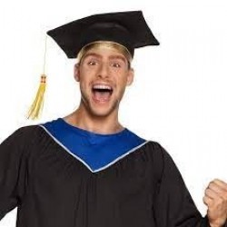   GORRO ADULTO GRADUACION NEGRO