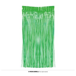  CORTINA FLECO VERDE NEON 1X2MT