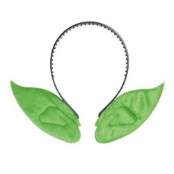   DIADEMA OREJA PUNTIAGUDA VERDE