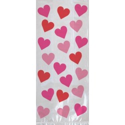 PAQ.20/U BOLSA CIERRE CORAZONES 13X29CM