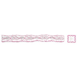 GUIRNALDA BICOLOR BLANCO FILO ROSA 4MT
