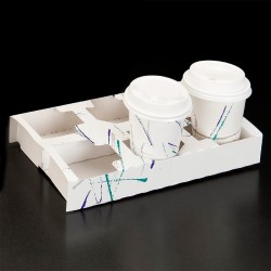$D 50/U BANDEJA TRANSP. 6VASOS 27X16CM