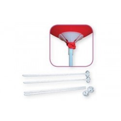 100 VARILLAS SOPORTES HG6003 BLANCA
