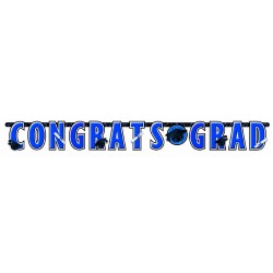 GUIRNALDA GRADUACION CONGRATS GRAD AZUL