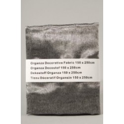$D ORGANZA DECORATIVA PLATA 150X250CM
