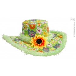 SOMBRERO IBIZA PELUCHE/GIRASOL VERDE
