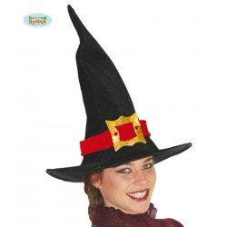 $D SOMBRERO BRUJA TERCIOPELO