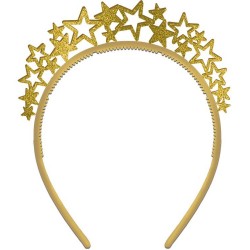 PAQ.12/U DIADEMAS GLITTER ORO Y PLATA