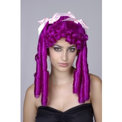 PELUCA RIZADA MALVA