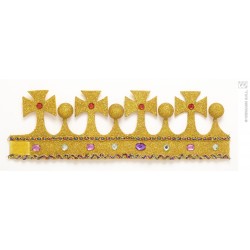MINI CORONA GLITTER CON PIEDRAS