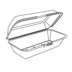 $D 25/U CAJA HOT DOG FOAM 17,5X9X6,4CM