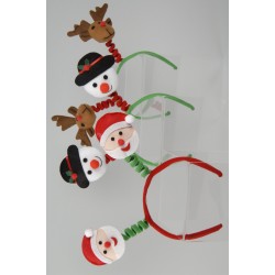 $D DIADEMA ANTENA NAVIDAD 3MOD 28X27CM