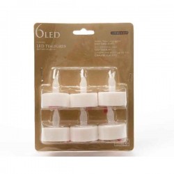 6/U VELAS LAMPARILLA LED C/PILA