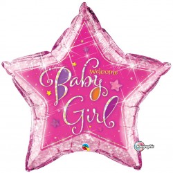 $D GLOBO 36" FOIL ESTRELLA WELCOME GIRL