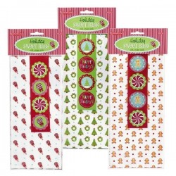PAQ.8/U BOLSA STICKER GALLETA NAVIDAD