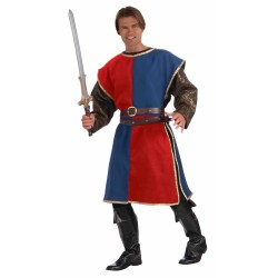 TUNICA ADULTO T-42 AZUL/ROJO MEDIEVAL