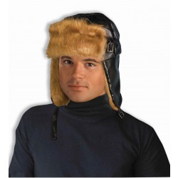 SOMBRERO PELUDO AVIADOR MARRON