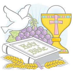 SILUETA BIBLIA CALIZ PALOMA COMUNION