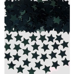 PAQ.CONFETI ESTRELLA METAL NEGRA