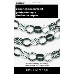   GUIRNALDA GRILLETE NEGRO TOPO 1,5M