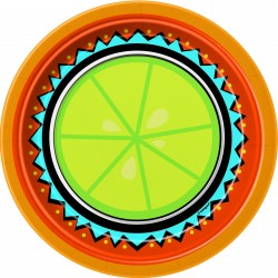  PAQ.8/U PLATO COPA MARGARITA 17,8CM
