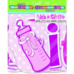 CARTEL ITS A GIRL BABY ROSA 25X1,36MT