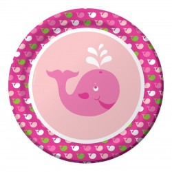 PAQ.8/U PLATO OCEANO ROSA 22,22CM