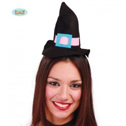 $D DIADEMA MINI SOMBRERO BRUJA