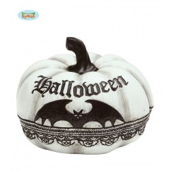$D FIGURA CALABAZA BLANCA HALLOWEEN 15C
