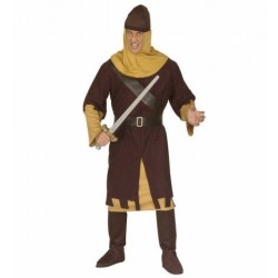 $D DISFRAZ T-M SOLDADO MEDIEVAL MARRON