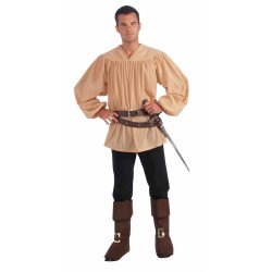 CAMISA T-XL MARRON CAMPESINO MEDIEVAL