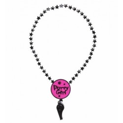 COLLAR SILBATO PARTY GIRL FUCSIA