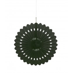   ABANICO PAPEL NEGRO 40,64CM