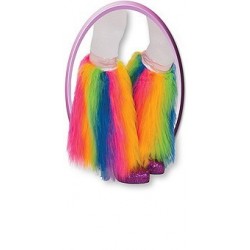 CALENTADORES INFANTIL PELUDOS ARCO IRIS