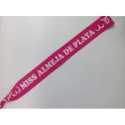 BANDA FUCSIA MISS ALMEJA DE PLATA