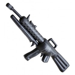 $D AMETRALLADORA INFLABLE NEGRA 112CM
