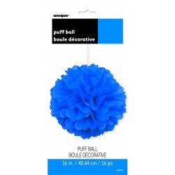   COLGAN POMPON AZUL ROYAL 40,64CM