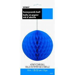   COLGANTE BOLA NIDO ABEJA AZUL 20CM