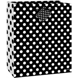  BOLSA REGALO NEGRA TOPO 18X22,5CM