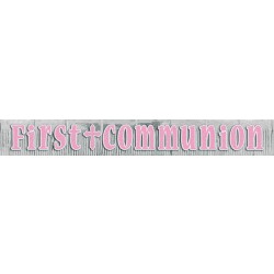 GUIRNALDA FLECO FIRST COMMUNION ROSA 3MT