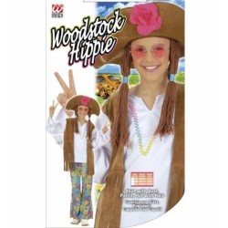 DISFRAZ 8A10 AÑOS NIÑA HIPPIE CHALECO