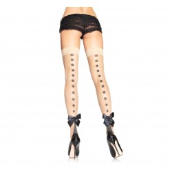 MEDIAS MUSLO T-STD COLOR CARNE LAZ NGR