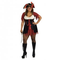 SW  DISFRAZ T-XL PIRATA RAYA ROJA