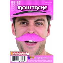   BIGOTE COLOR ROSA