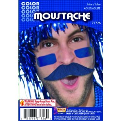   BIGOTE COLOR AZUL