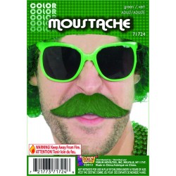   BIGOTE COLOR VERDE