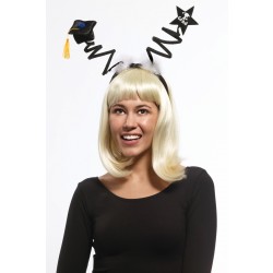 DIADEMA MUELLE SOMBRERO GRADUACION