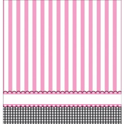 MANTEL PL PIES BEBE ROSA 137X274CM