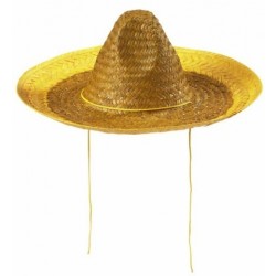   SOMBRERO PAJA AMARILLO MEXICANO