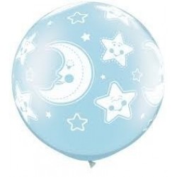 $D 2 GLOBOS JUMBO 3FT AZUL DULCE SUEÑ
